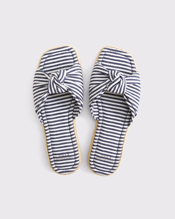 Knotted Espadrille Slide Sandals from Abercrombie & Fitch - $75