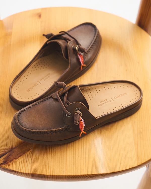 Sperry Authentic Original Women's Mule Boat Shoe, Brown view 2