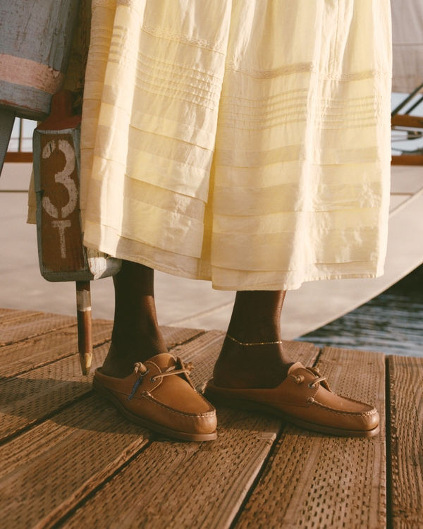 Sperry Authentic Original Women's Mule Boat Shoe, Light Brown view 1