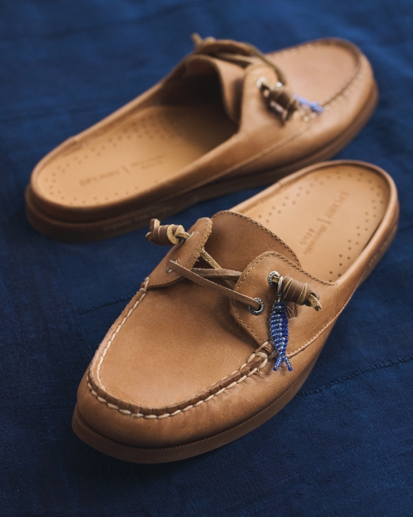 Sperry Authentic Original Women's Mule Boat Shoe, Light Brown view 2