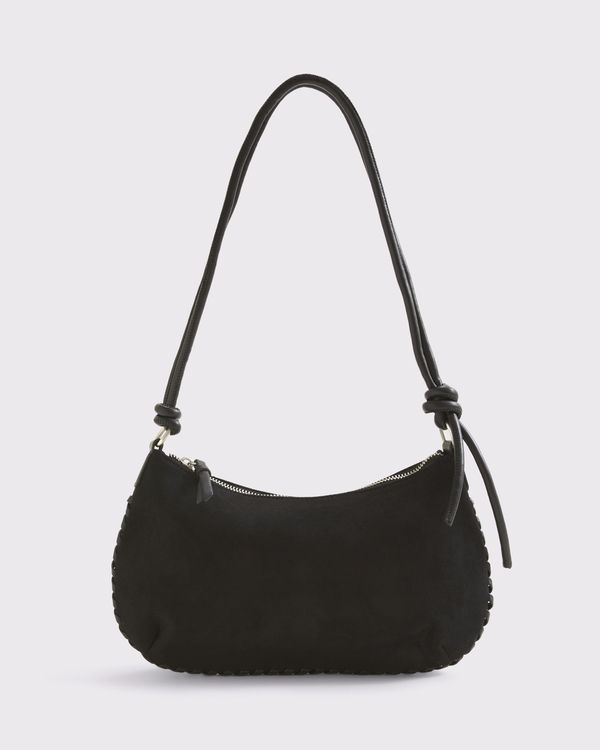 Whipstitch Shoulder Bag, Black view 1