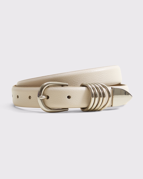 Essential Keeper Belt, Cream view 1