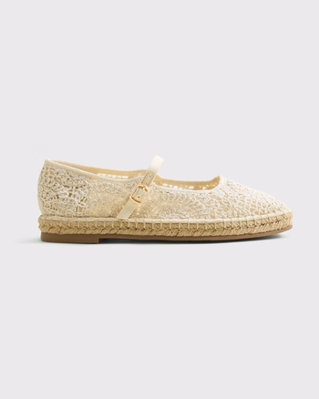 Crochet Espadrille Flat from Abercrombie & Fitch - $95