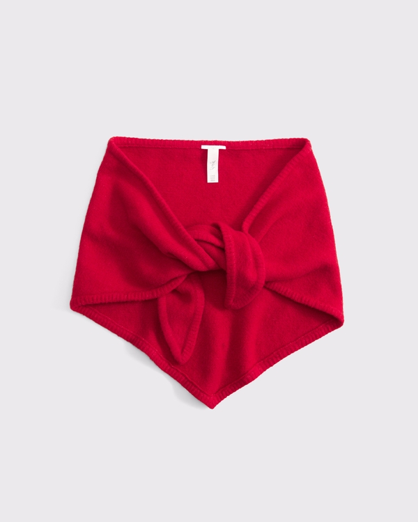 Triangle Scarf, Vivid Red view 1