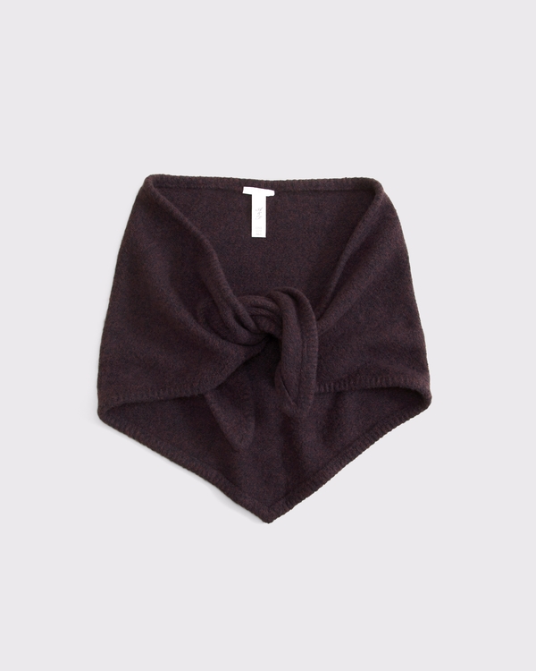 Triangle Scarf, Dark Coffee view 1