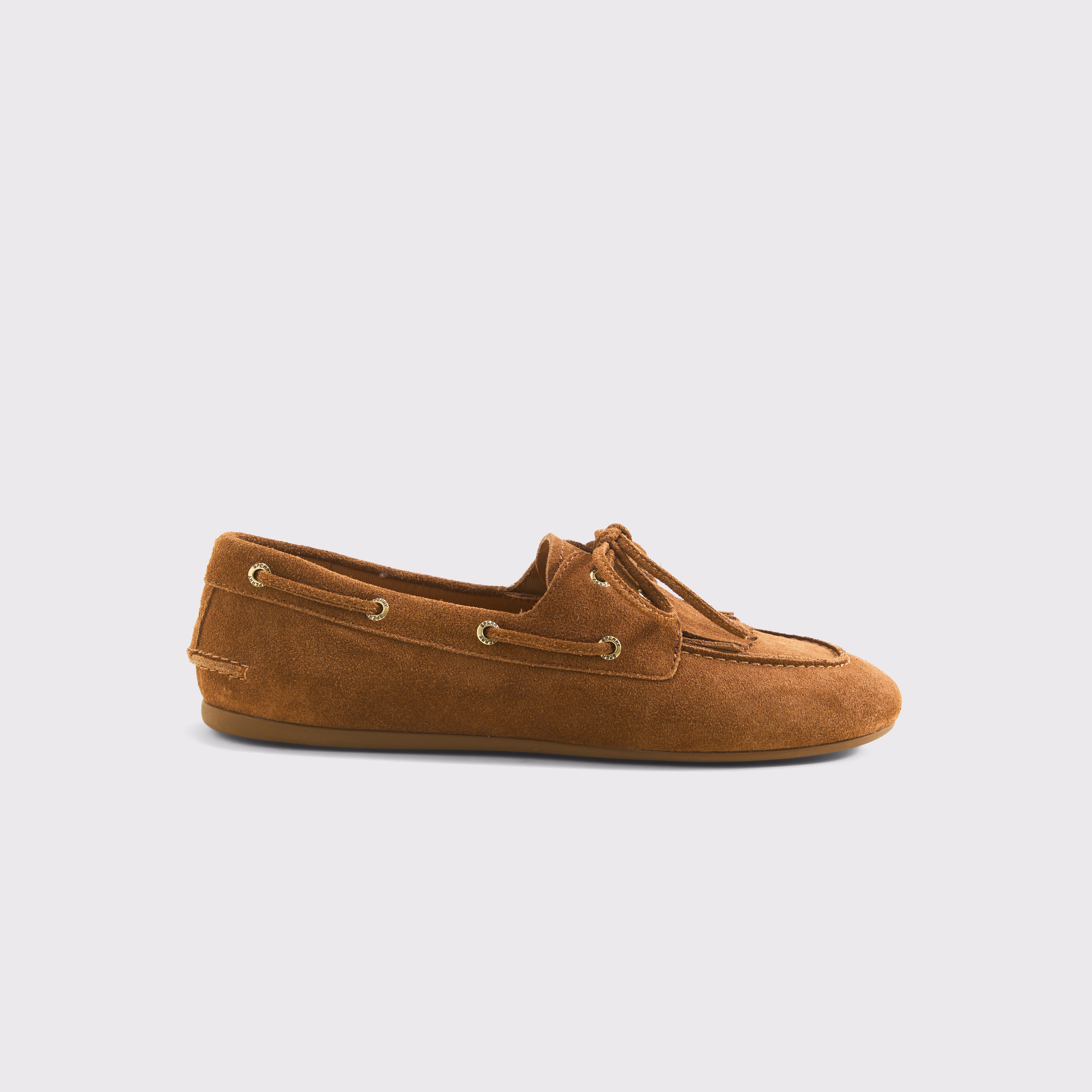Женские кроссовки Abercrombie & Fitch Sperry Authentic Original™ A&F Exclusive Slim Kiltie Boat, цвет: Светлый коричневый — фото 1