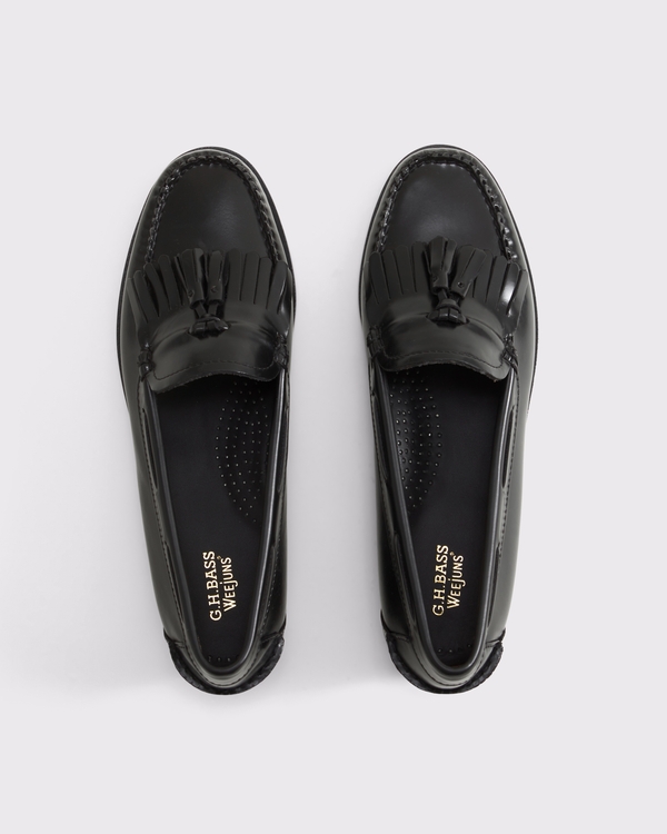 G.H. BASS Women's Esther Weejuns® Leather Loafer, Black view 2