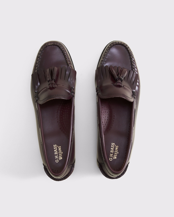 G.H. BASS Women's Esther Weejuns® Leather Loafer, Wine view 2