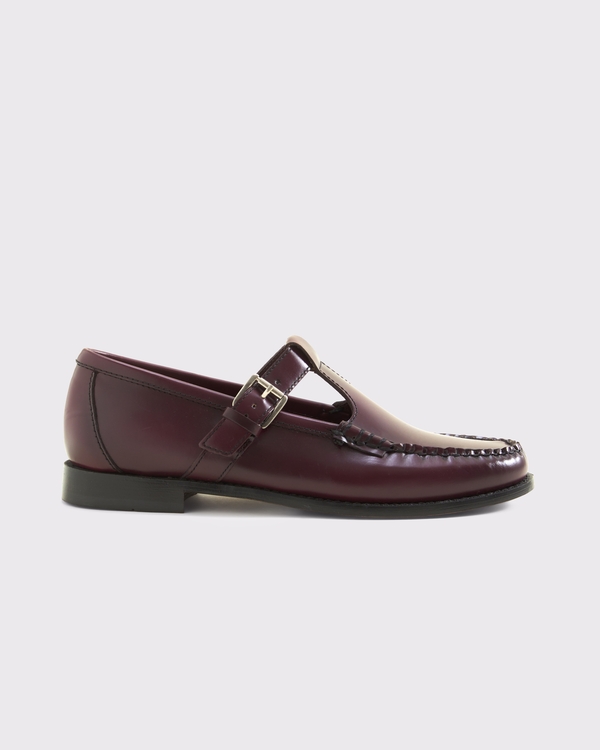 G.H. BASS Women's Mary Jane Weejuns® Leather Loafer, Wine view 1