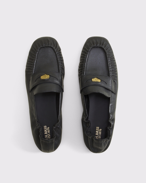 G.H. BASS Women's Rumi Leather Loafer, Black view 2
