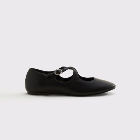 Abercrombie & Fitch Criss-Cross Vegan Leather Ballet Flat