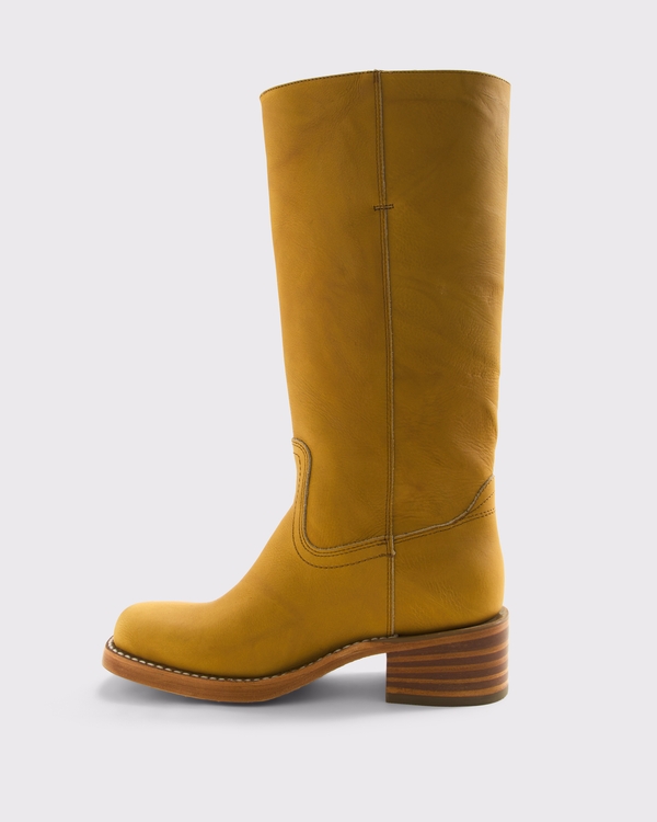 Frye Campus 14L Leather Boot, Banana view 2