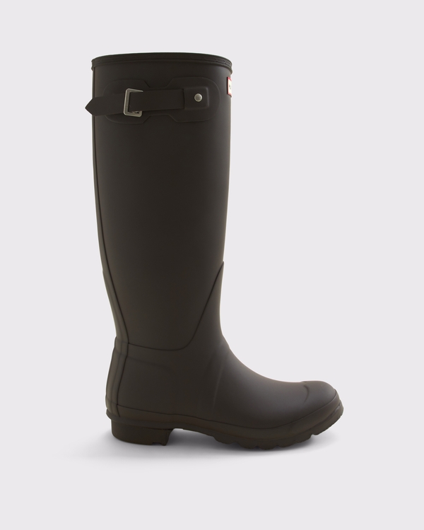 Hunter Original Tall Rain Boot, Dark Brown view 1