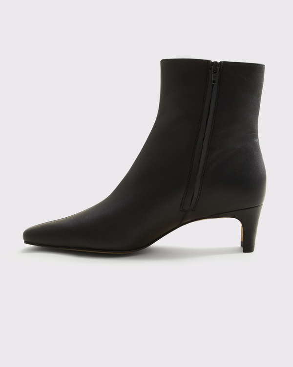 Leather Ankle Boot, Black view 2