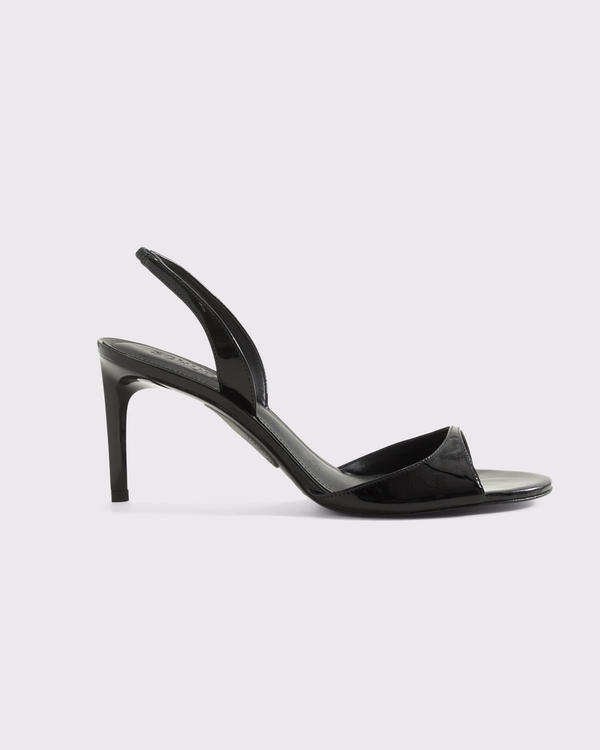 Schutz Scarlett Mid-Heel Slingback Sandal, Black view 1