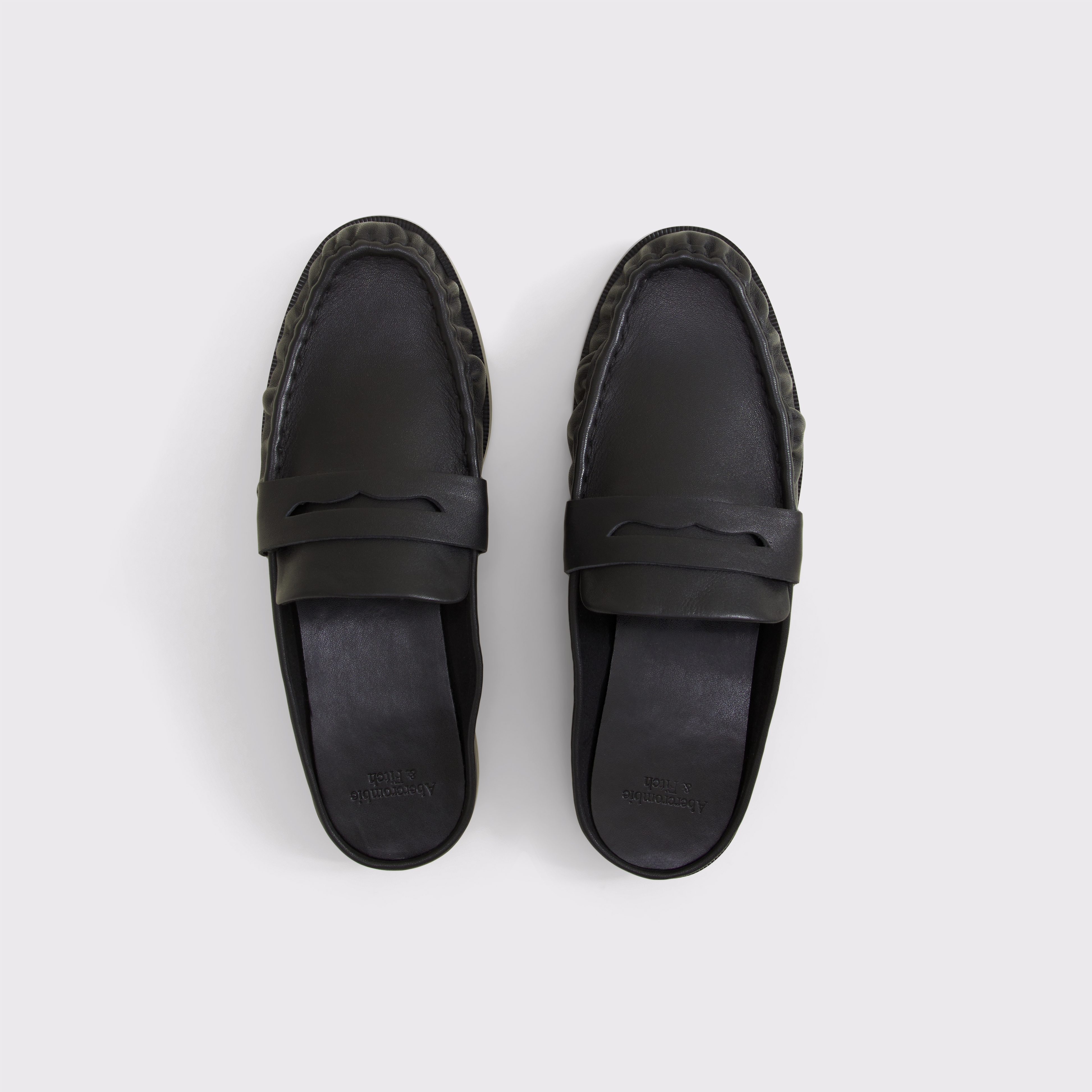 Женские сабо Abercrombie & Fitch Leather Mule Loafer — фото 3