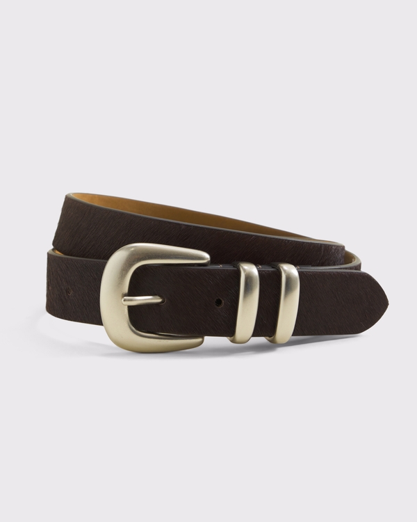 Modern Essential Calf Hair Belt