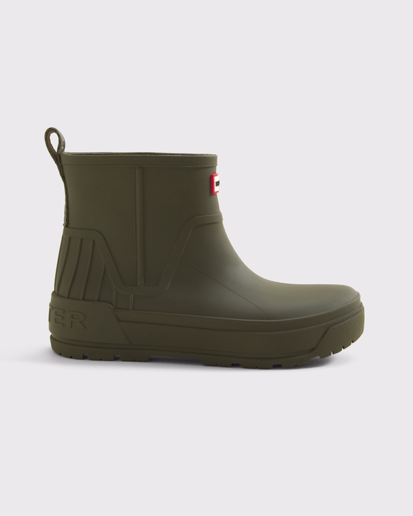 Hunter Women's Original Wales Ankle Rain Boot, Green view 1