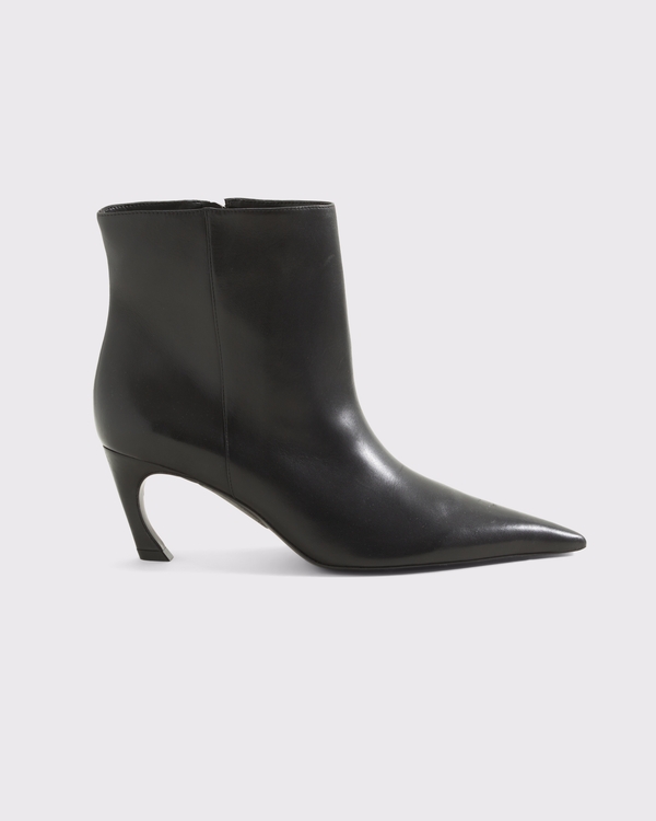 Schutz Lexi Leather Ankle Boot, Black view 1