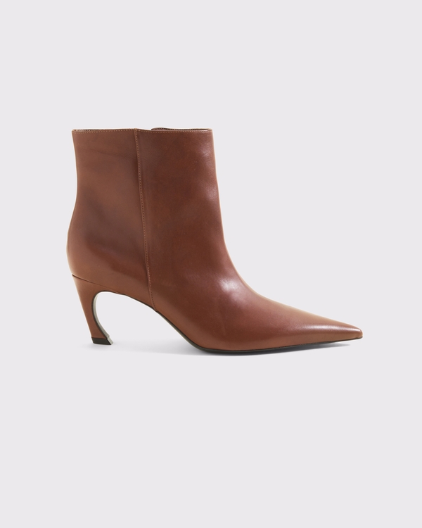 Schutz Lexi Leather Ankle Boot, Distressed Brown view 1