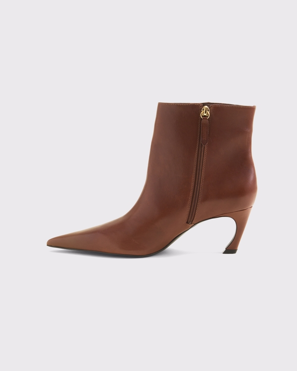 Schutz Lexi Leather Ankle Boot, Distressed Brown view 2