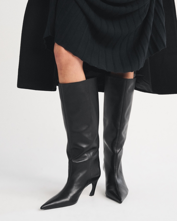 Schutz Lexi Leather Boot, Black view 1