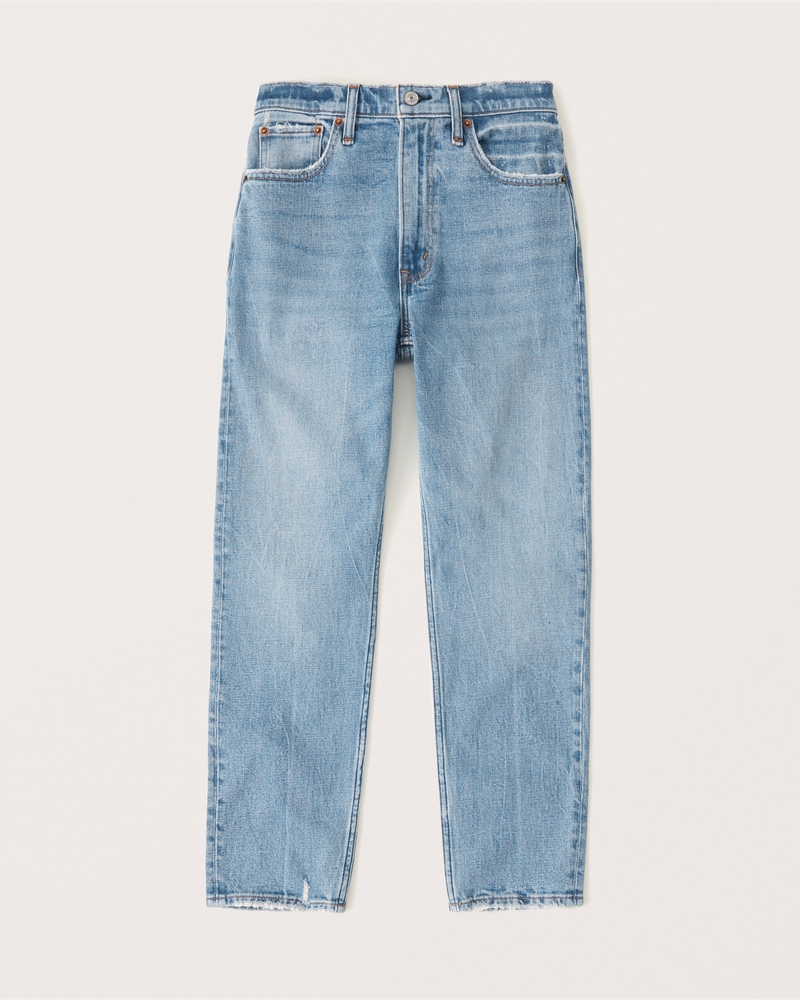 Mujer Jeans Mom de tiro alto Mujer Liquidaci n Abercrombie