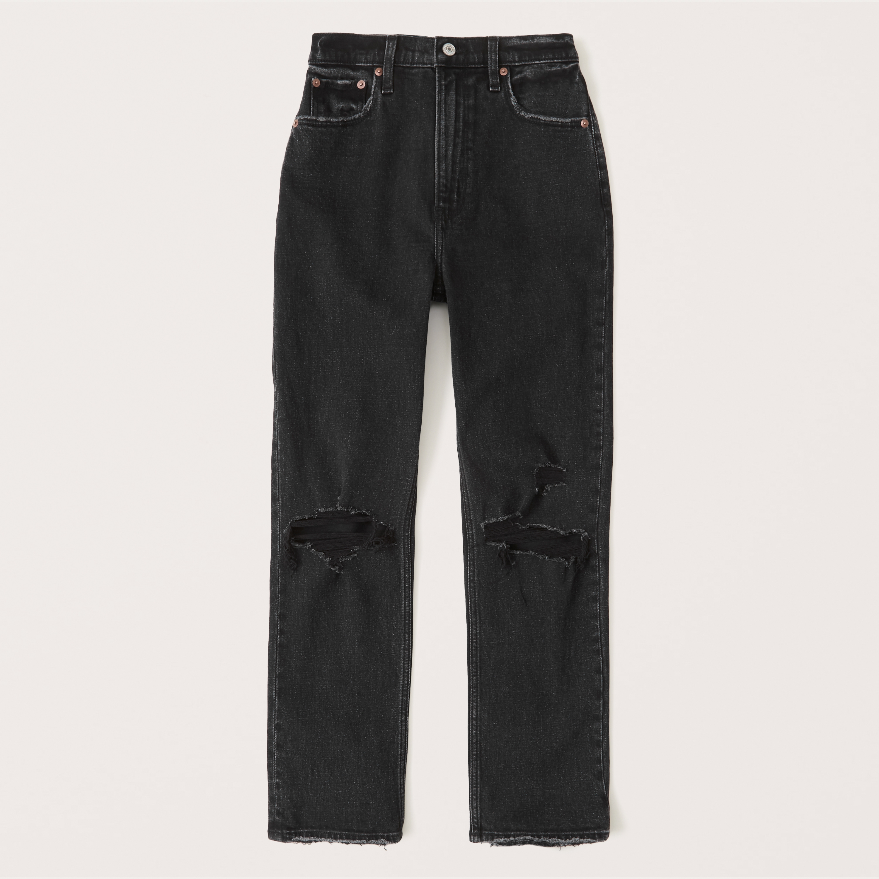 abercrombie ultra high rise ankle straight