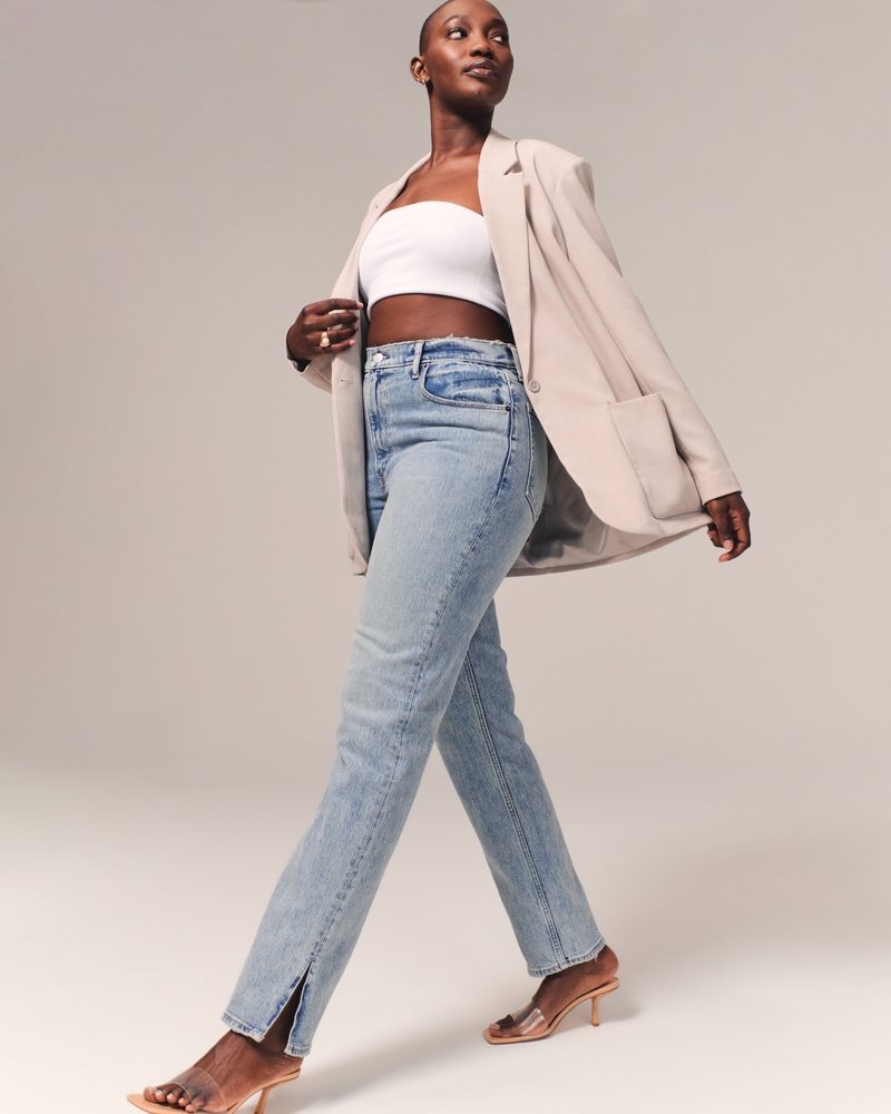 Women's Curve Love Ultra High Rise 90s Straight Jean