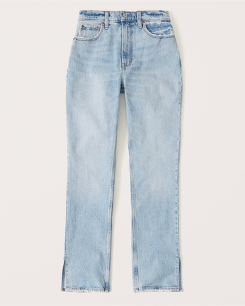 Women's Curve Love Ultra High Rise 90s Straight Jean | Women's Bottoms | Abercrombie.com