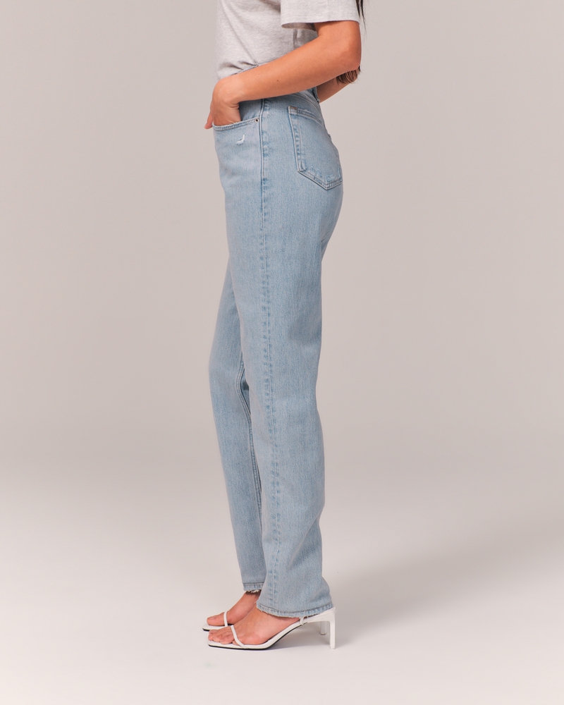 Women S High Rise Dad Jeans Women S Bottoms Abercrombie Com