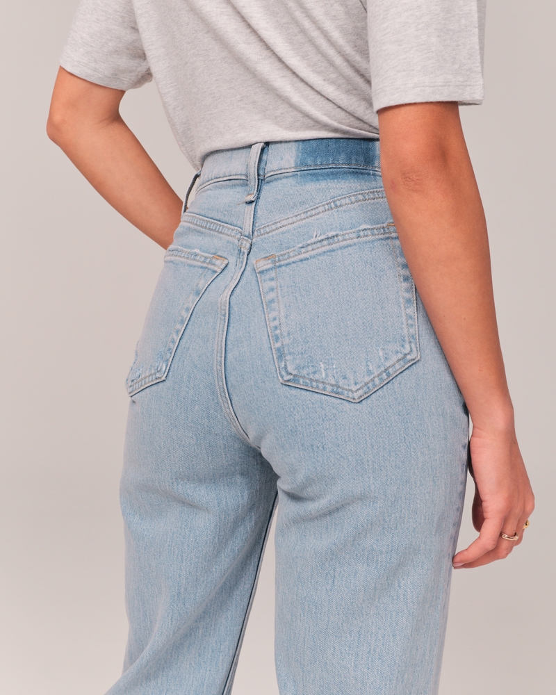 Women S High Rise Dad Jeans Women S Bottoms Abercrombie Com