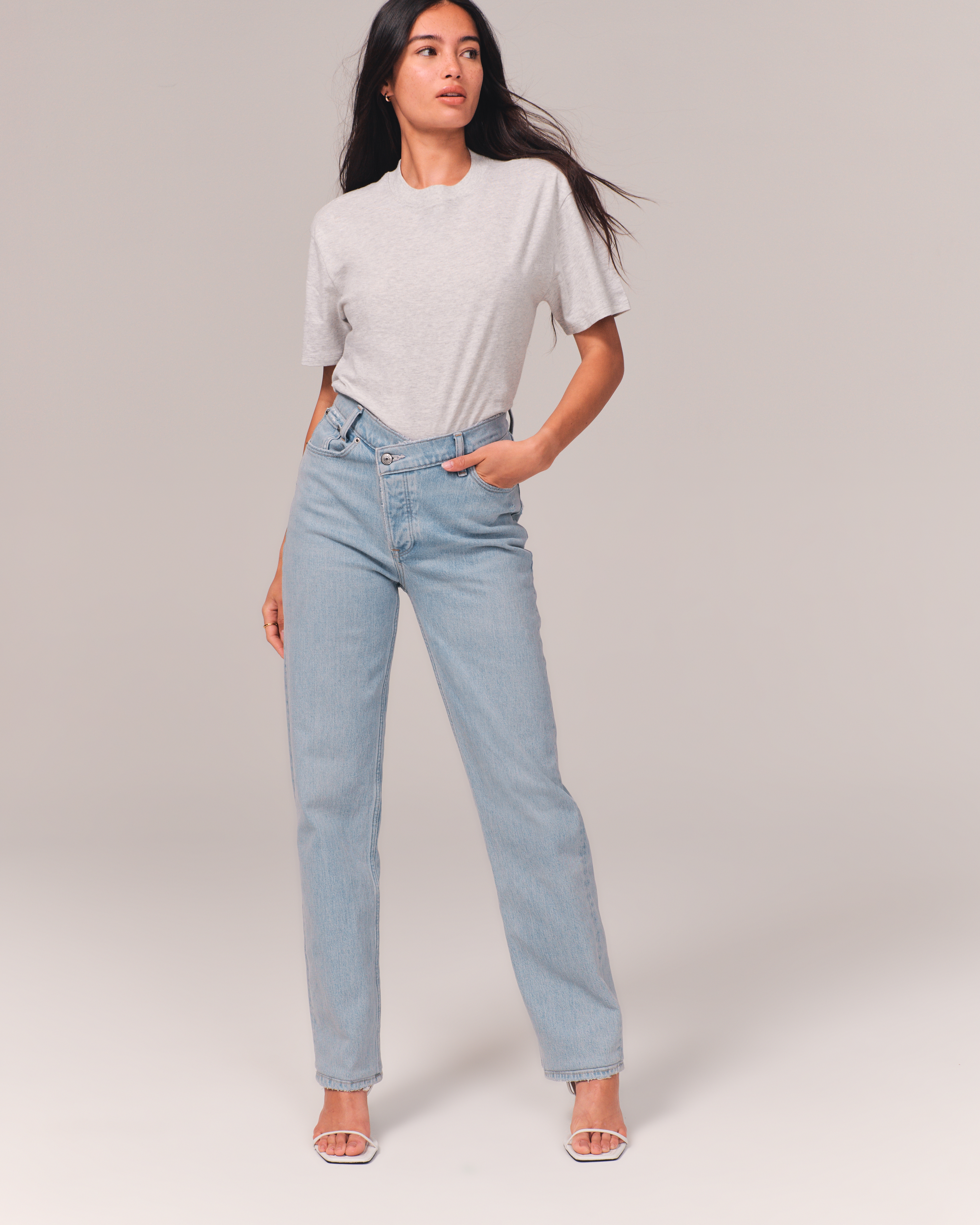 High waisted store dad jeans