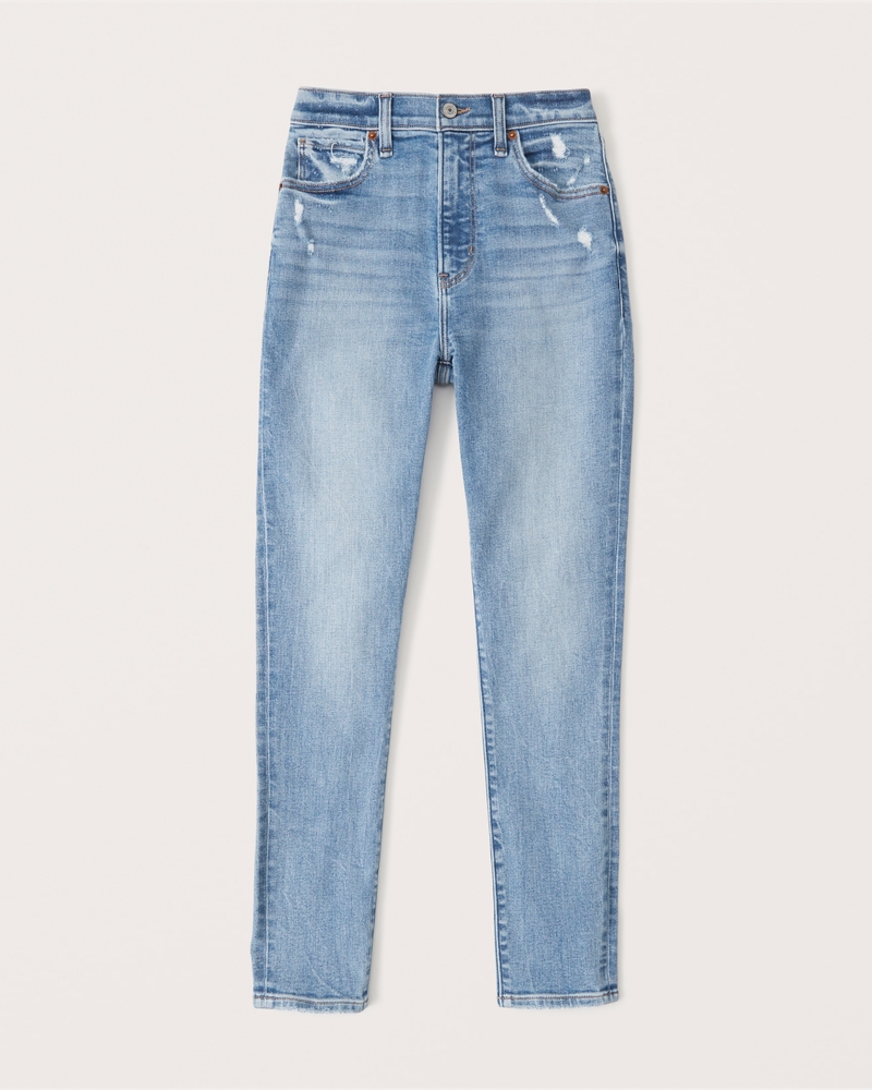 Yasmin High Waist Skinny Jeans-Light Wash