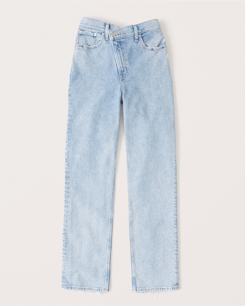 90s Baggy Ultra High Waist Jeans - Light denim blue - Ladies