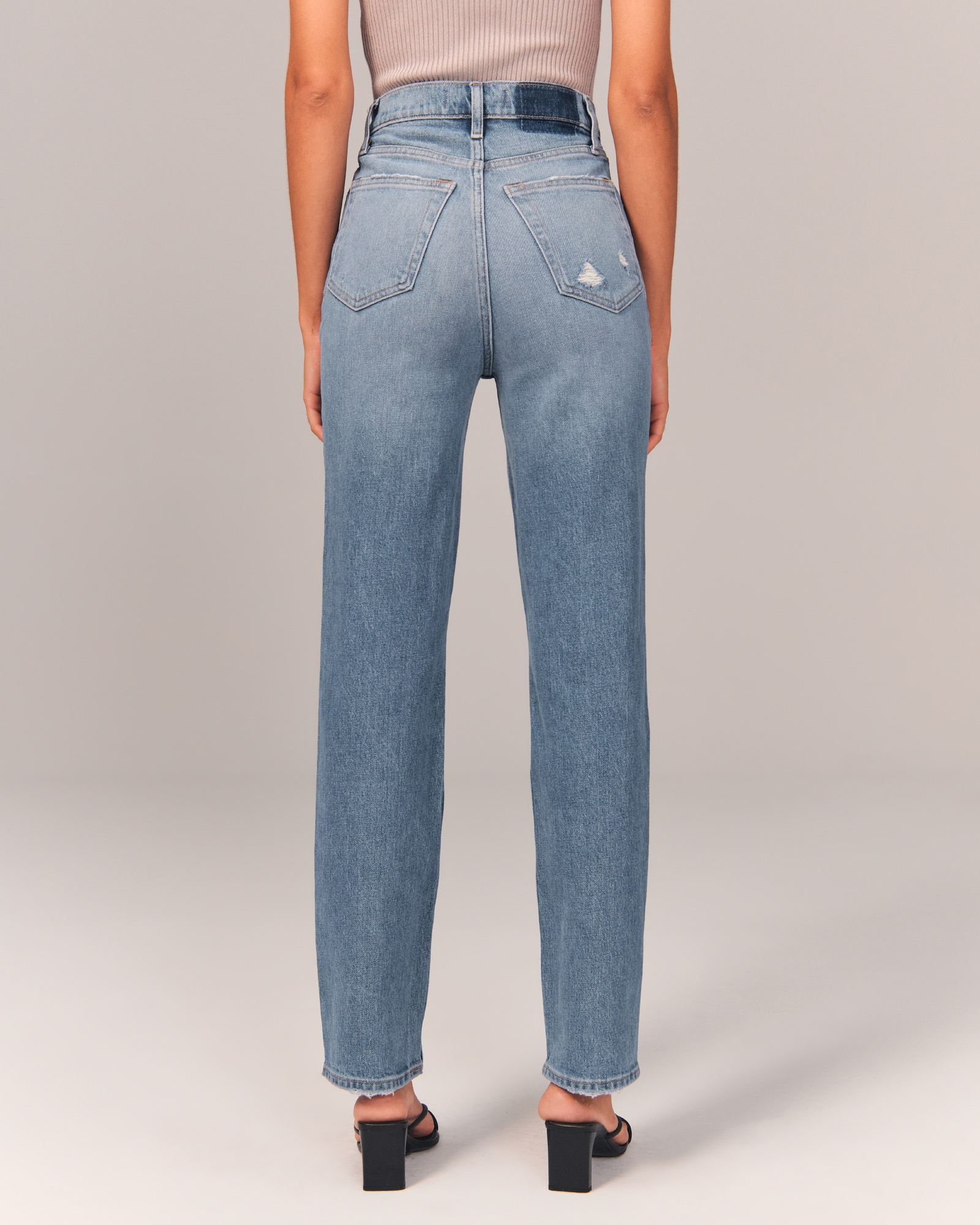 Comparing Abercrombie's Criss-Cross Waistband Jeans 