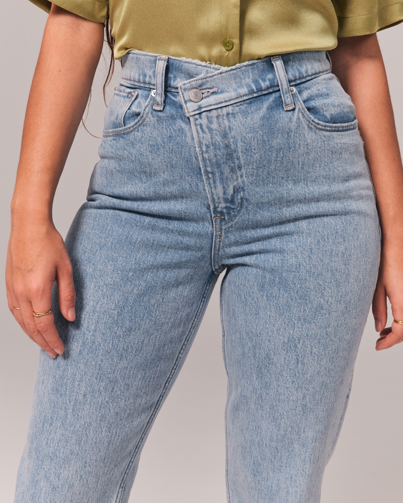 High Rise 90s Criss Cross Straight Jean – Lulubelles Boutique
