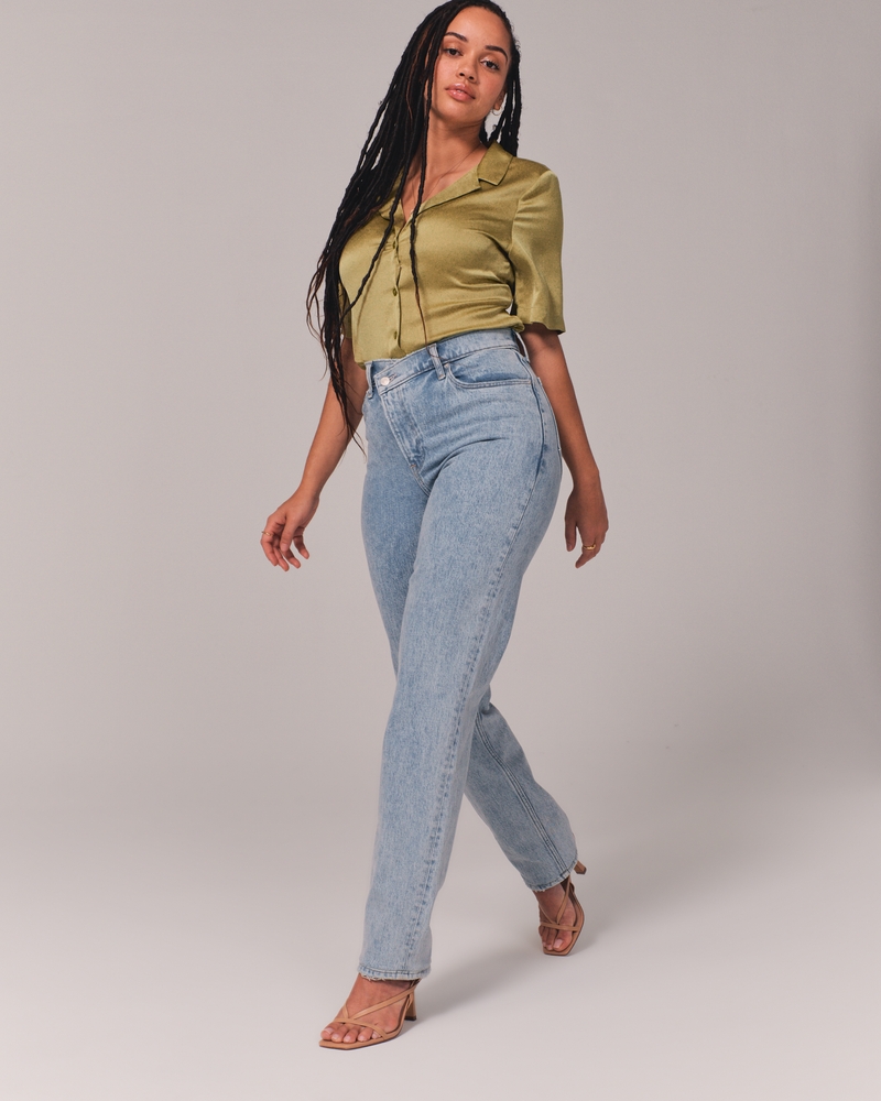 Women's Curve Love Ultra High Rise 90s Straight Jean