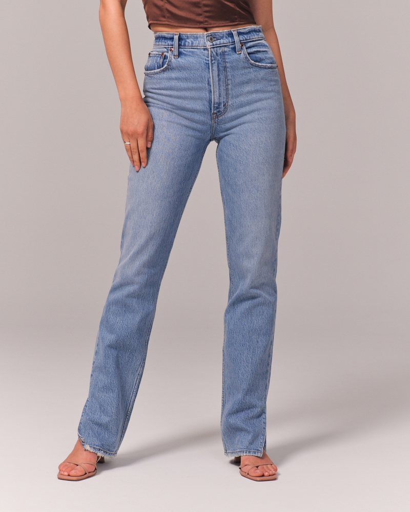 Denim Review: the 90s Ultra High Rise Straight Jeans from Abercrombie &  Fitch