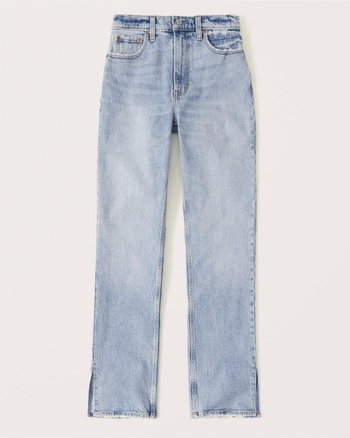 Women's 90s High Rise Straight | Bottoms Abercrombie .com