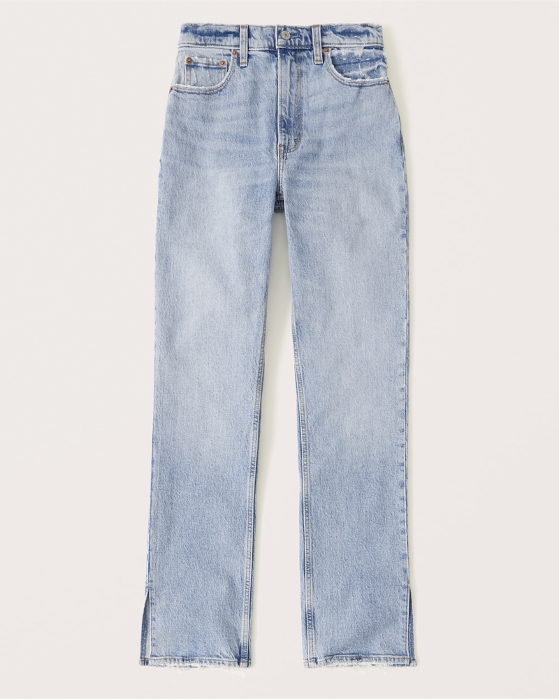 A&F 90s Ultra High Rise Straight Jeans