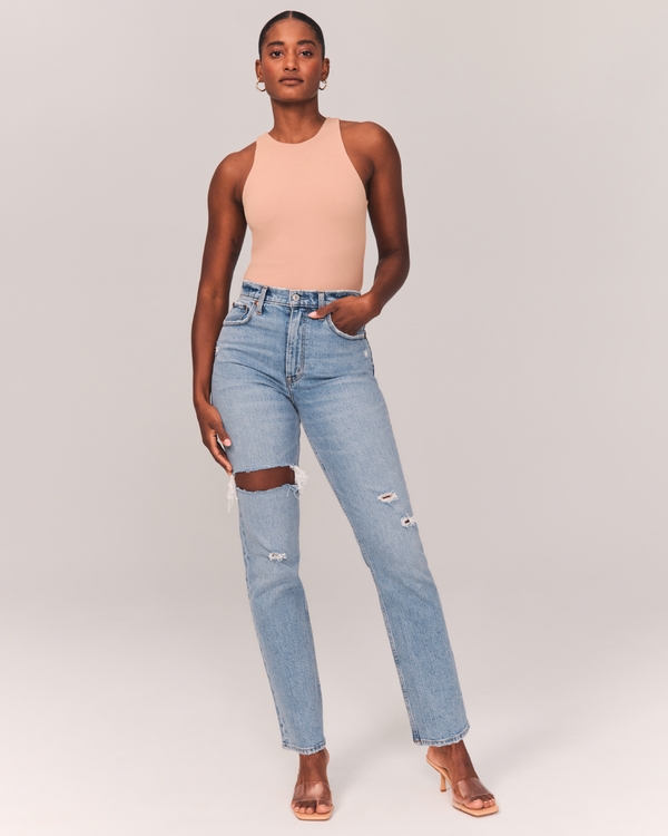 curve love ultra high rise 90s straight jean