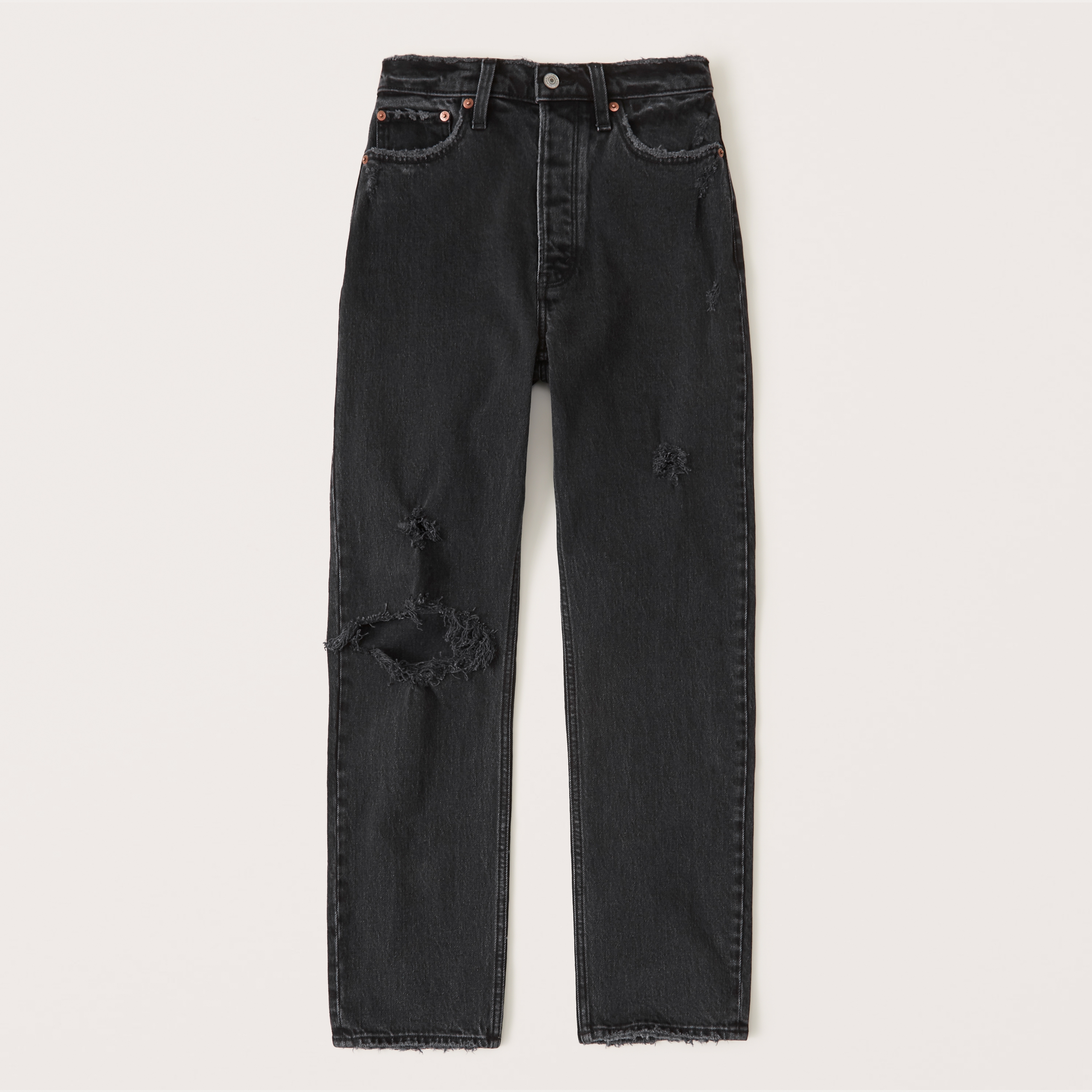 Women's Ultra High-Rise Grey Dad Jeans