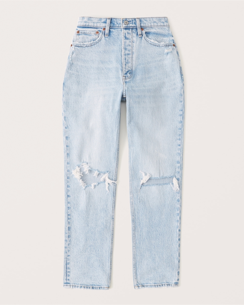 Women's Curve Love High Rise Dad Jean | Women's Bottoms | Abercrombie.com