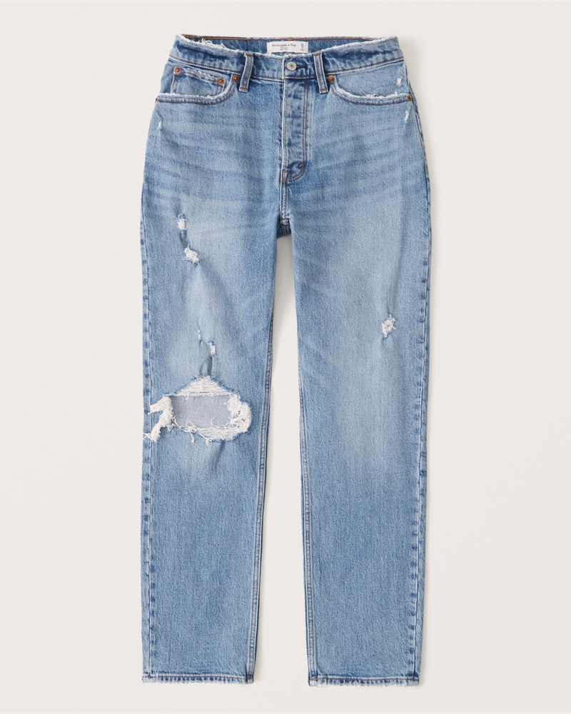 Women's Curve Love High Rise Dad Jean | Women's Bottoms | Abercrombie.com