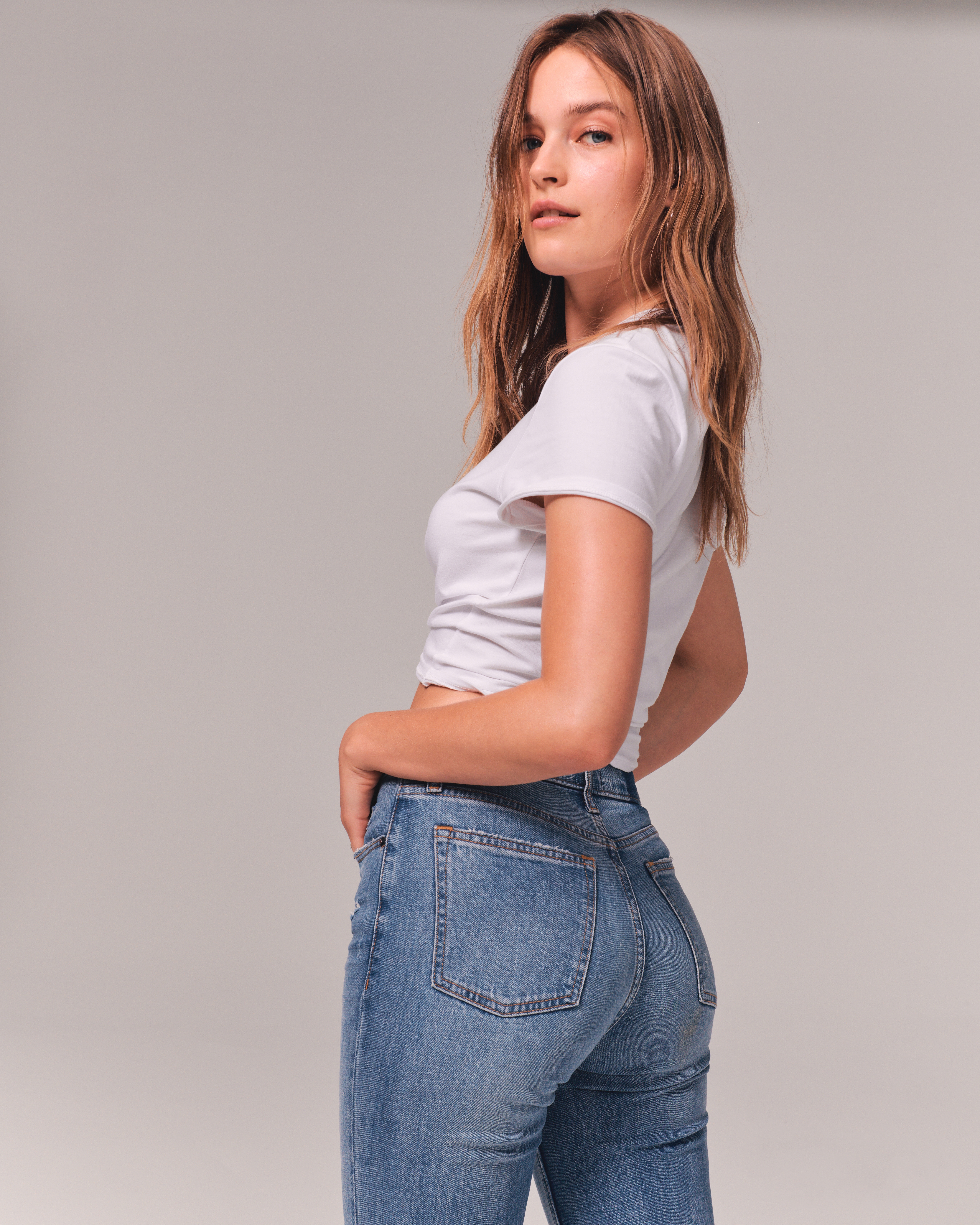 Women's High Rise Skinny Jean | Women's Bottoms | Abercrombie.com