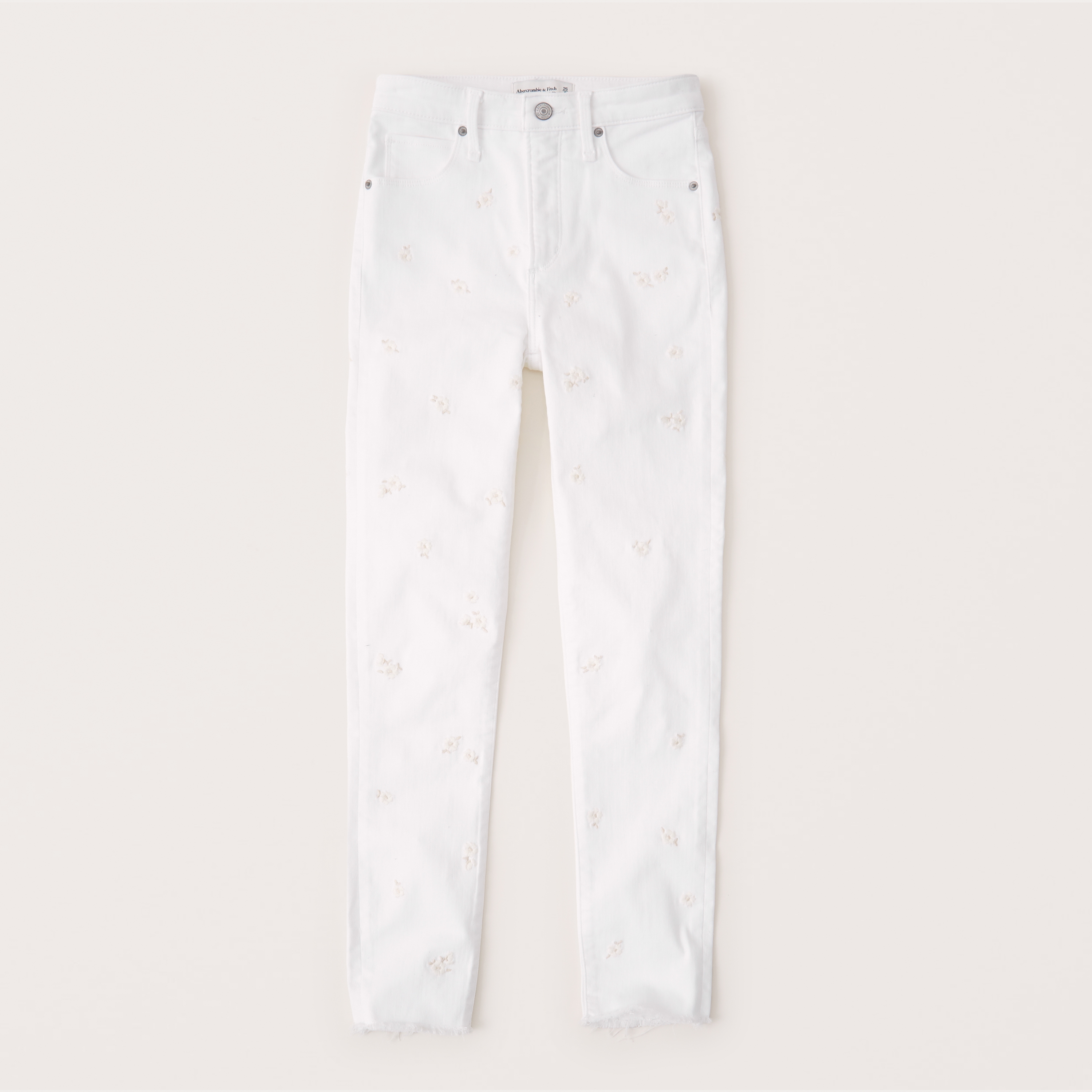 embroidered ankle jeans