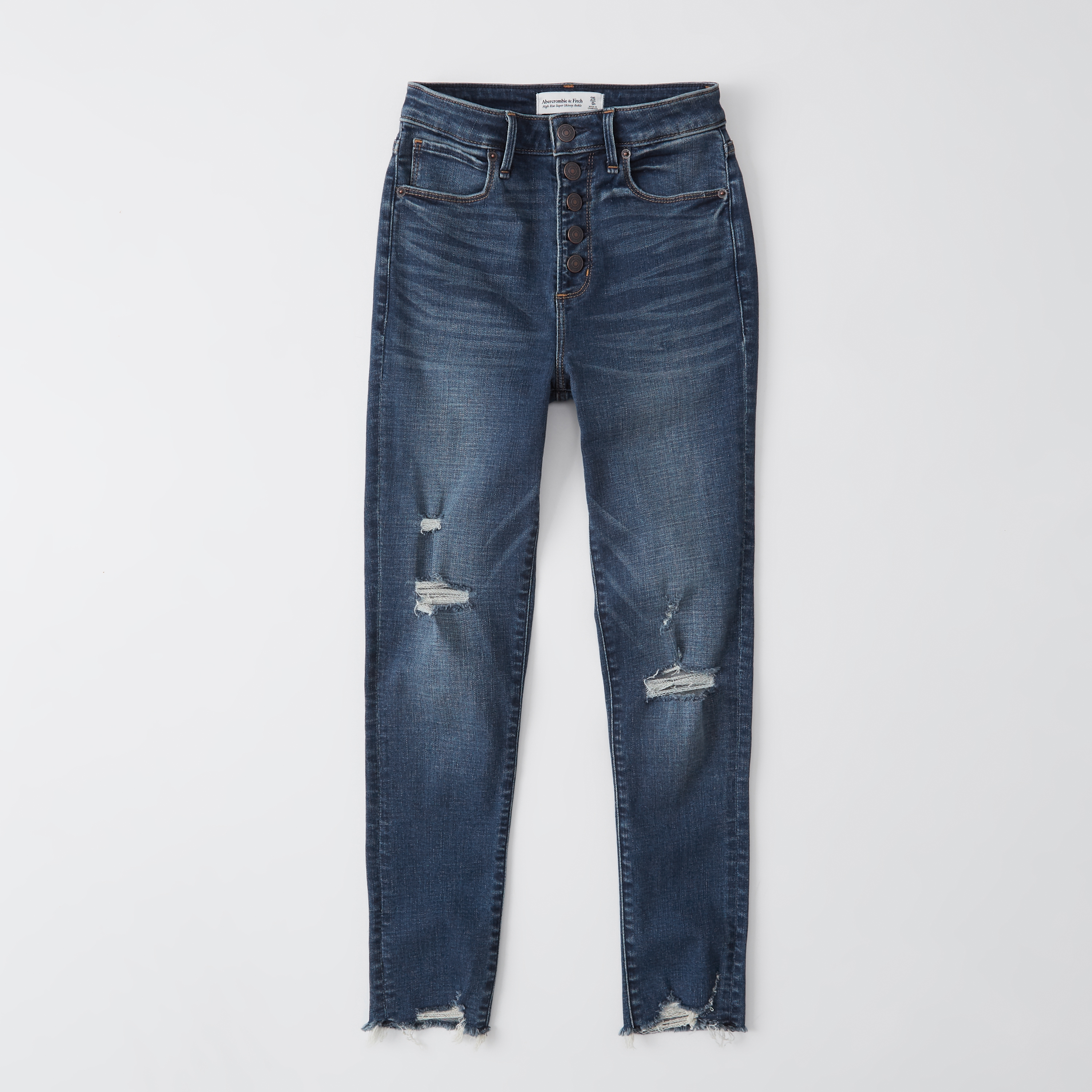 high rise super skinny ankle jeans a&f