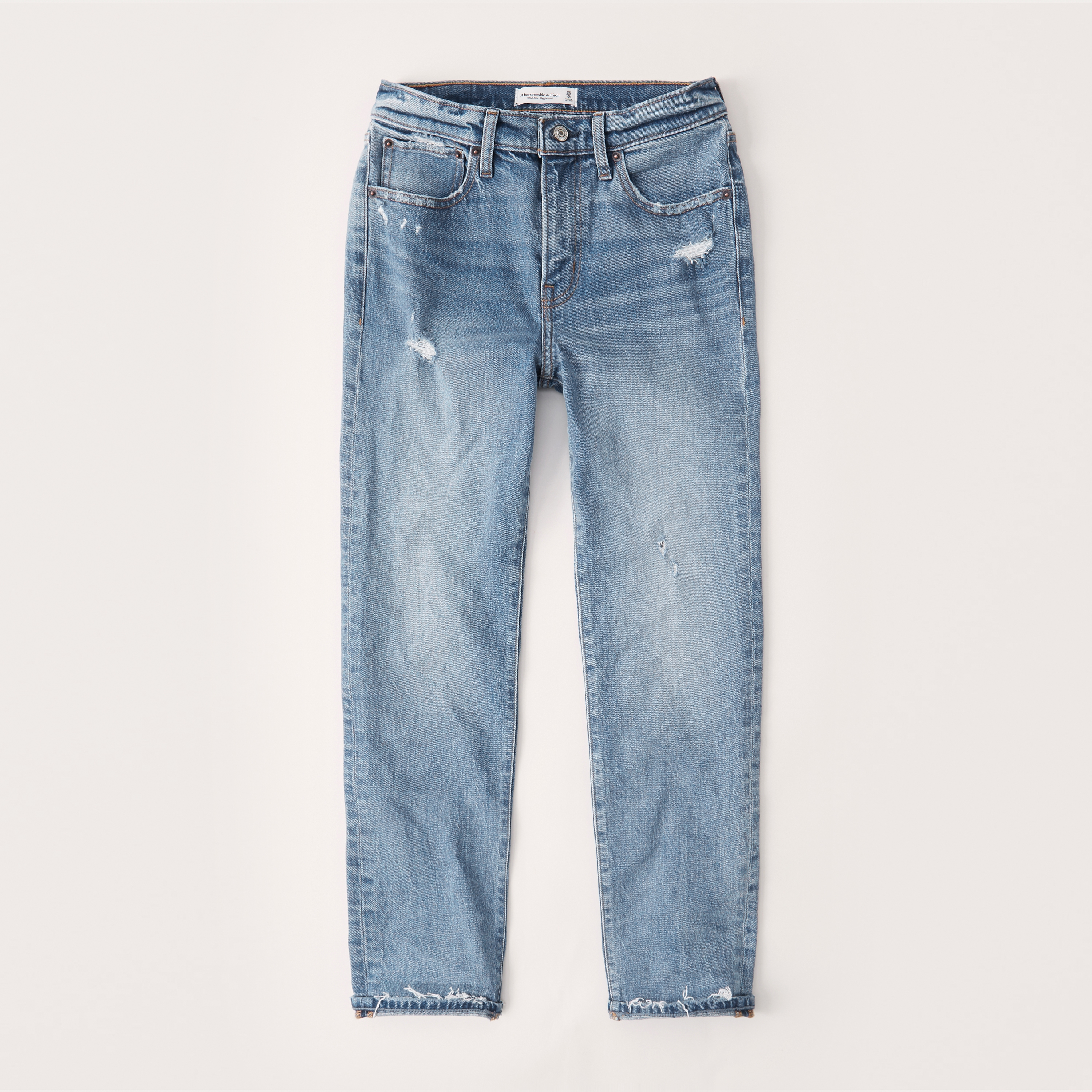abercrombie and fitch mid rise jeans