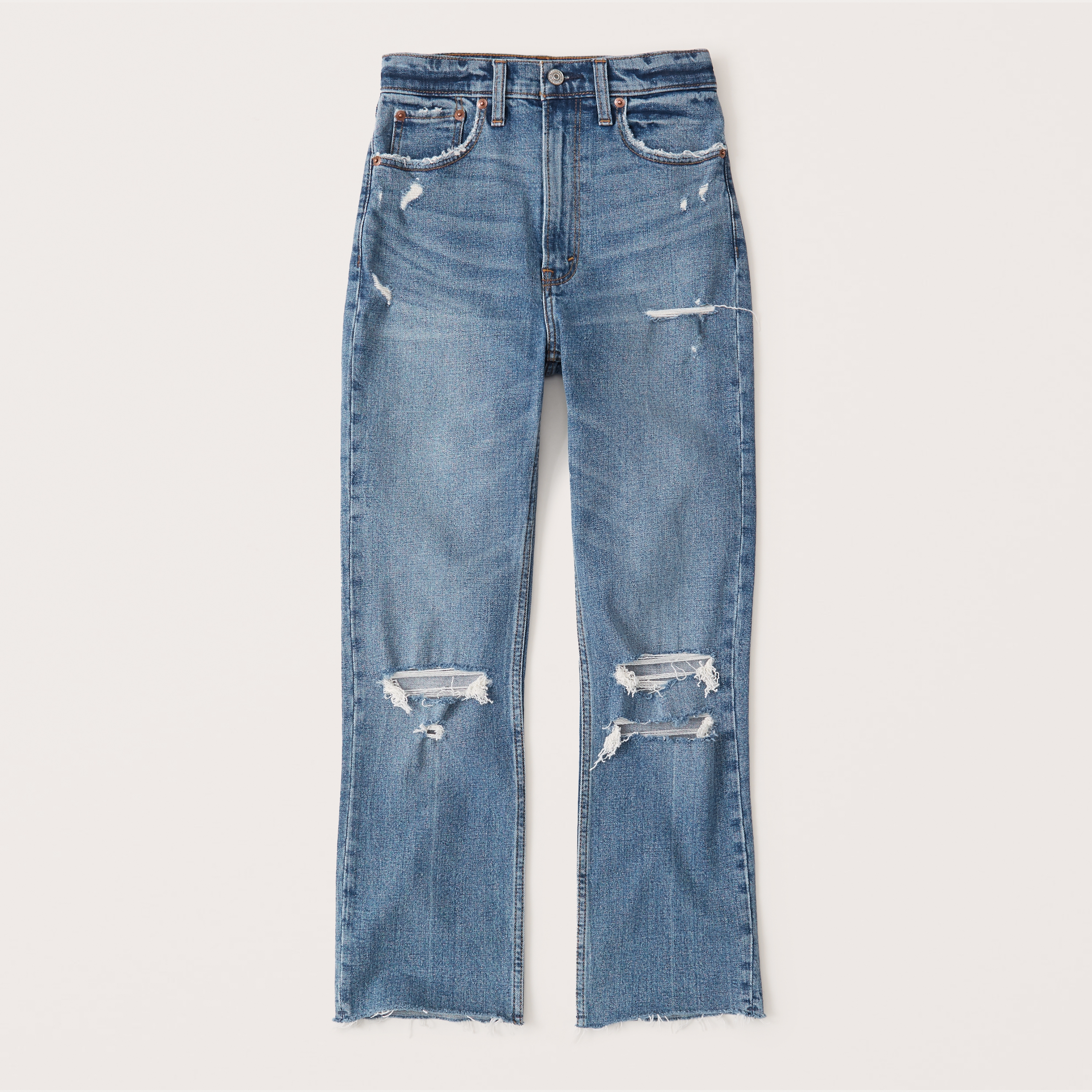 Ultra High Rise Ankle Straight Jeans 